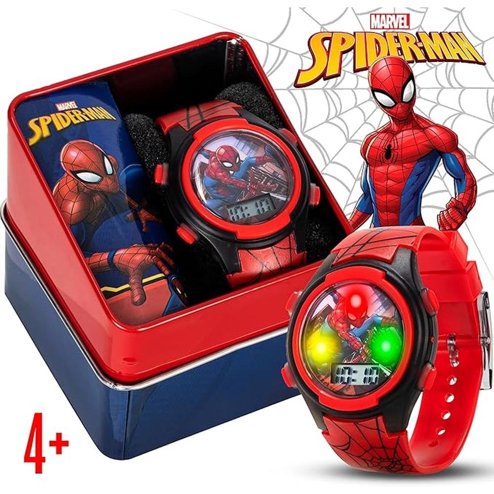 Spider Man: Marvel Kids Digital Watch Interactive Features – Side View