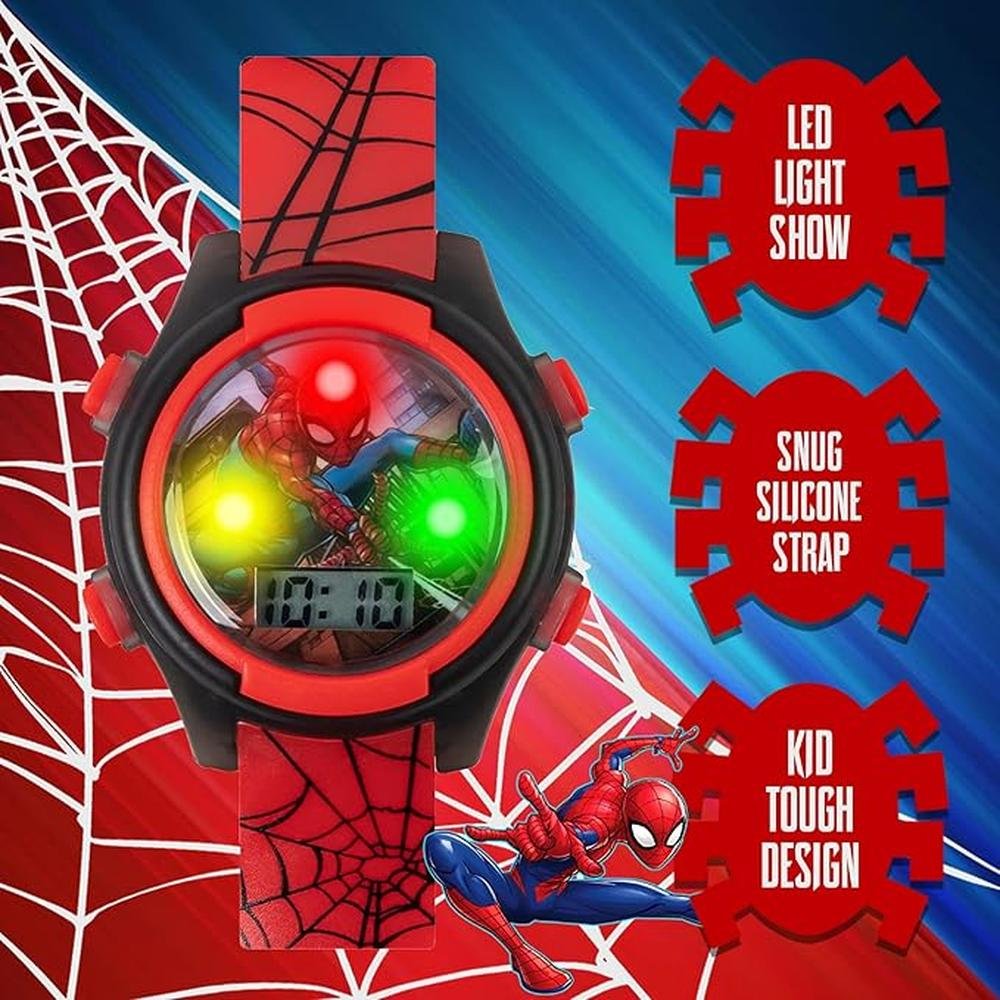 Spider Man: Marvel Kids Digital Watch Interactive Features – Close-up Detail