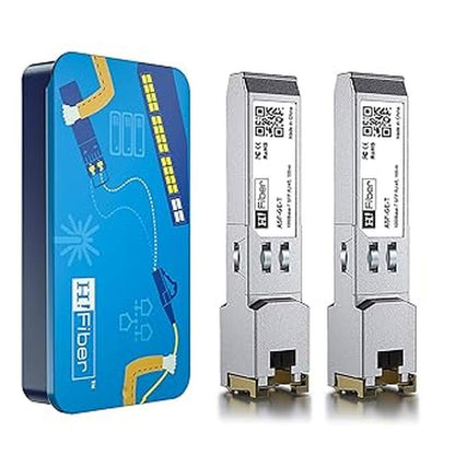 SFP RJ45: H!Fiber 1.25G SFP to RJ45 Module 1000Base-T – Front View