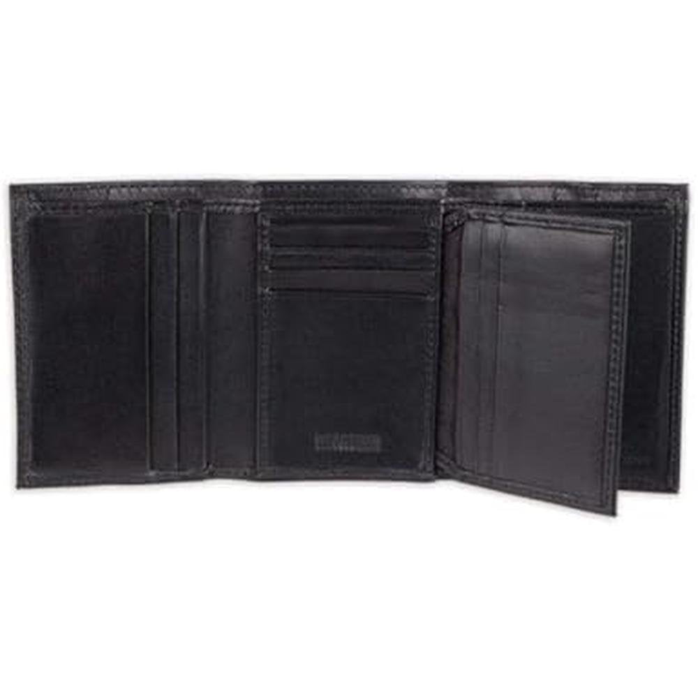 Kenneth Cole Men's Wallet: RFID Leather Slim Trifold with – Close-up Detail