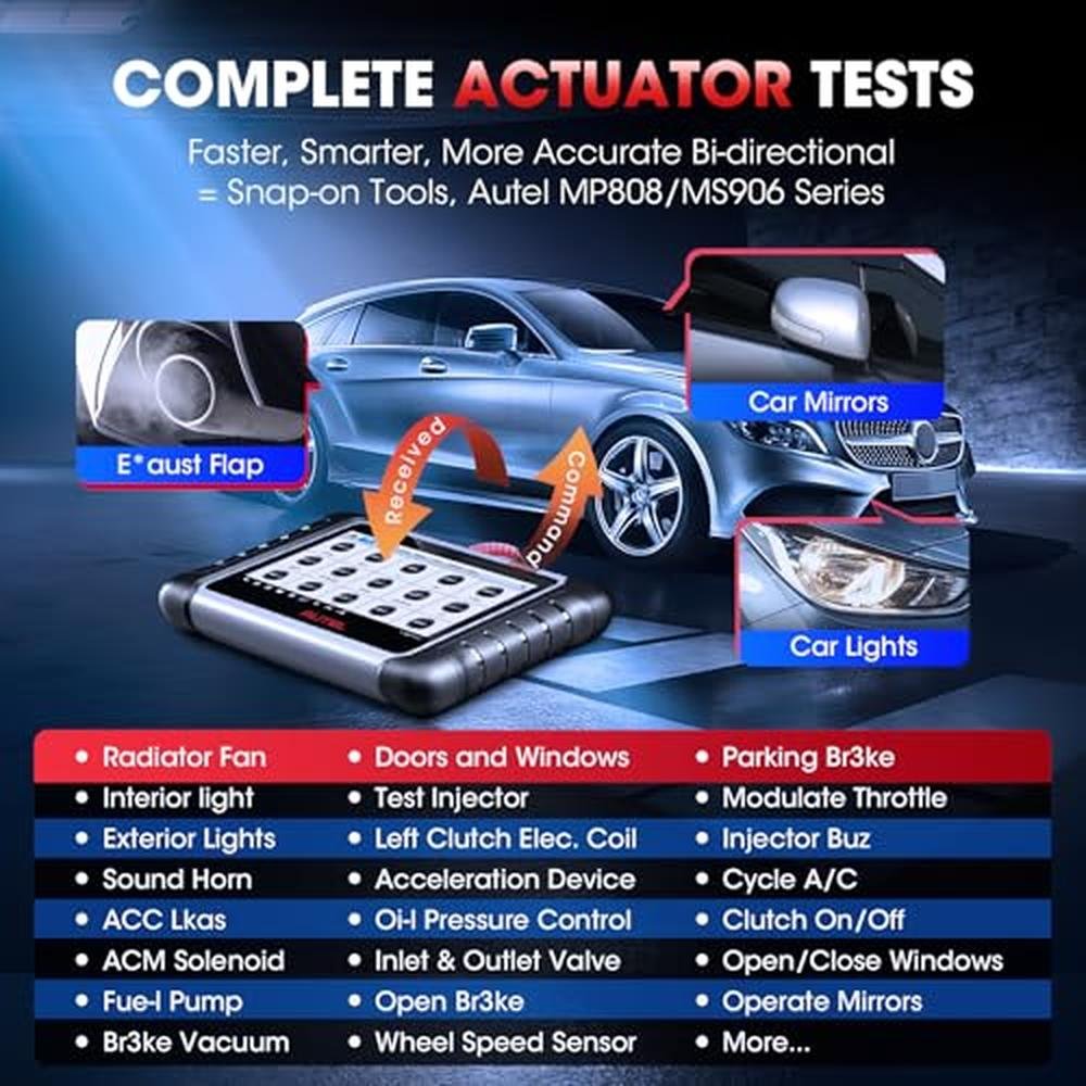 Autel Scanner: Autel MaxiCOM MK808S Bidirectional Tool – Close-up Detail