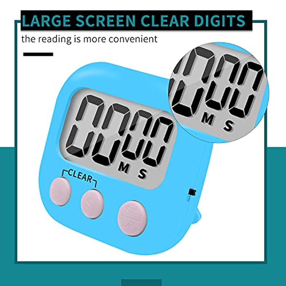 High-End Small Digital Kitchen Timers – Side View