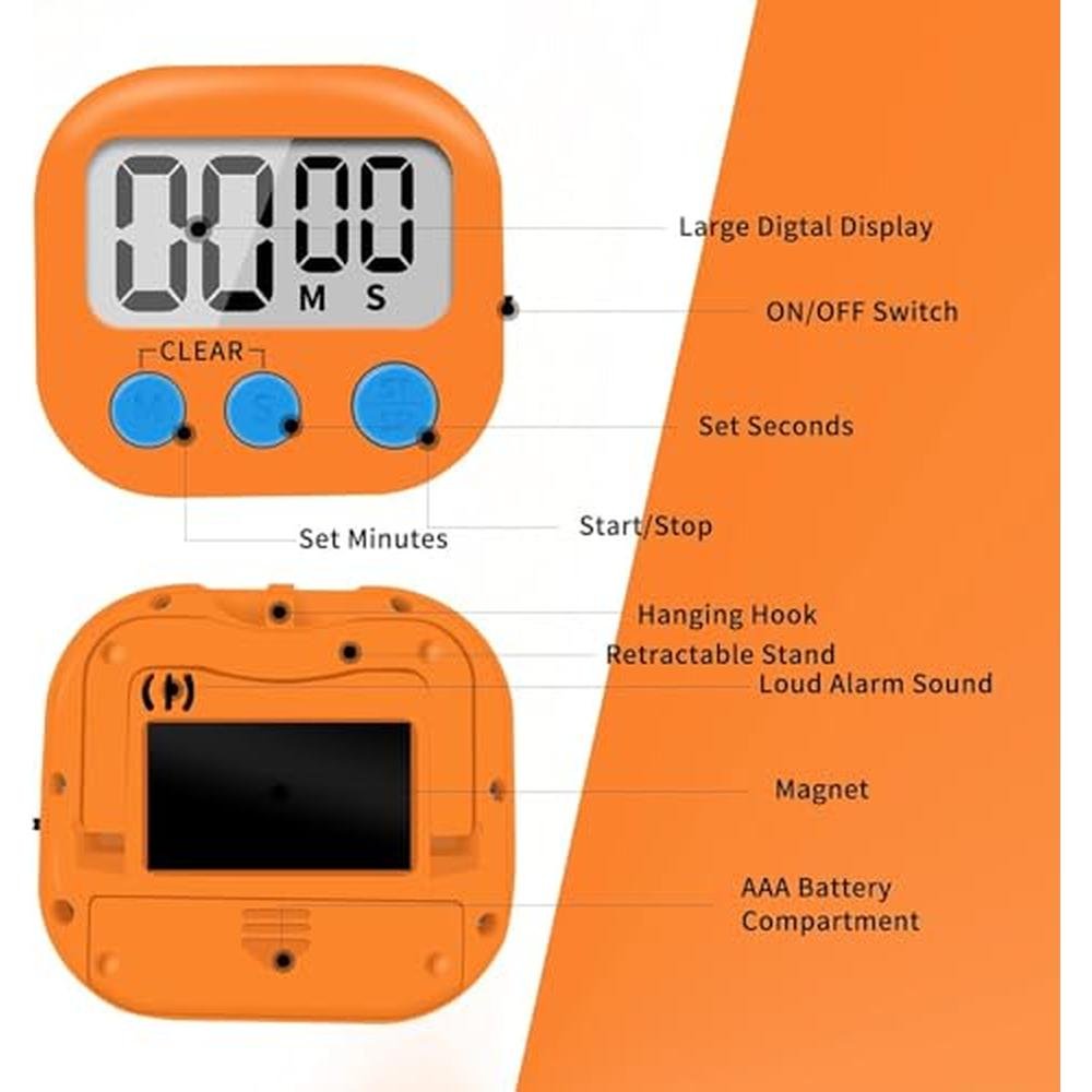 High-End Small Digital Kitchen Timers – Packaging