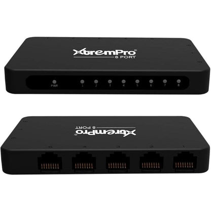 8-Port USB Powered 10/100Mbps Ethernet RJ45 Network Switch – Front View