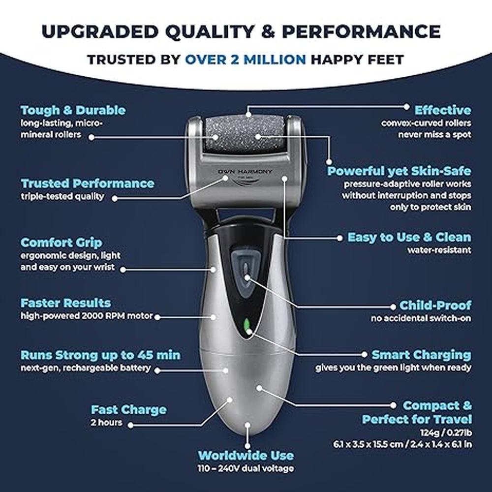 Electric Callus Remover: Own Harmony CR900 Rechargeable – In Use