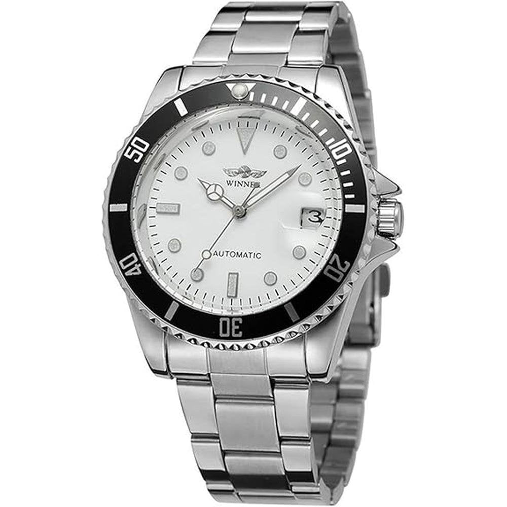 Mastop Watches: Mastop Men Automatic Mechanical Full Steel – Front View