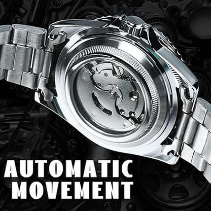 Mastop Watches: Mastop Men Automatic Mechanical Full Steel – In Use