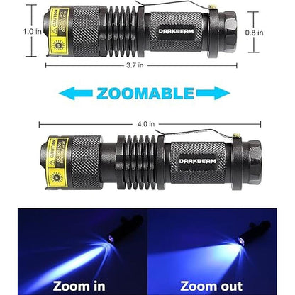 Darkbeam 365nm UV Flashlight: DARKBEAM UV 365nm Light – Close-up Detail