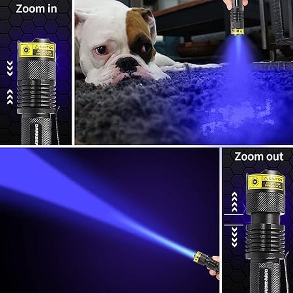 Darkbeam 365nm UV Flashlight: DARKBEAM UV 365nm Light – In Use