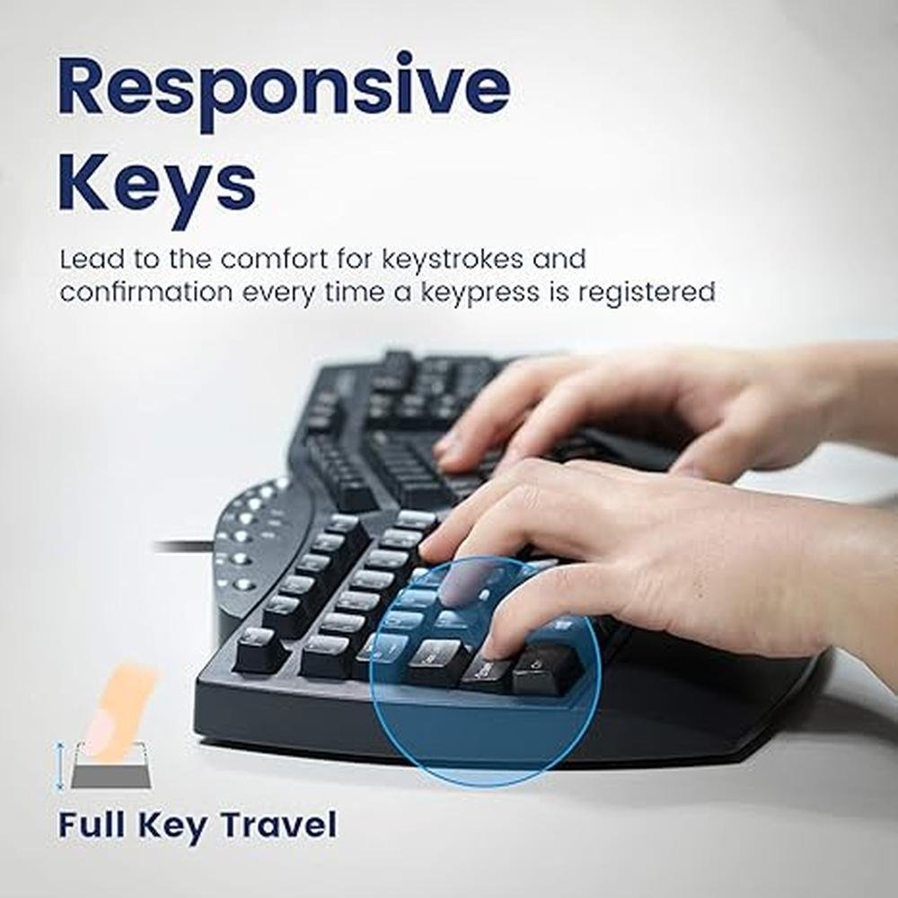 Ergonomic Perixx: Perixx Periboard-512 Ergonomic Split – In Use