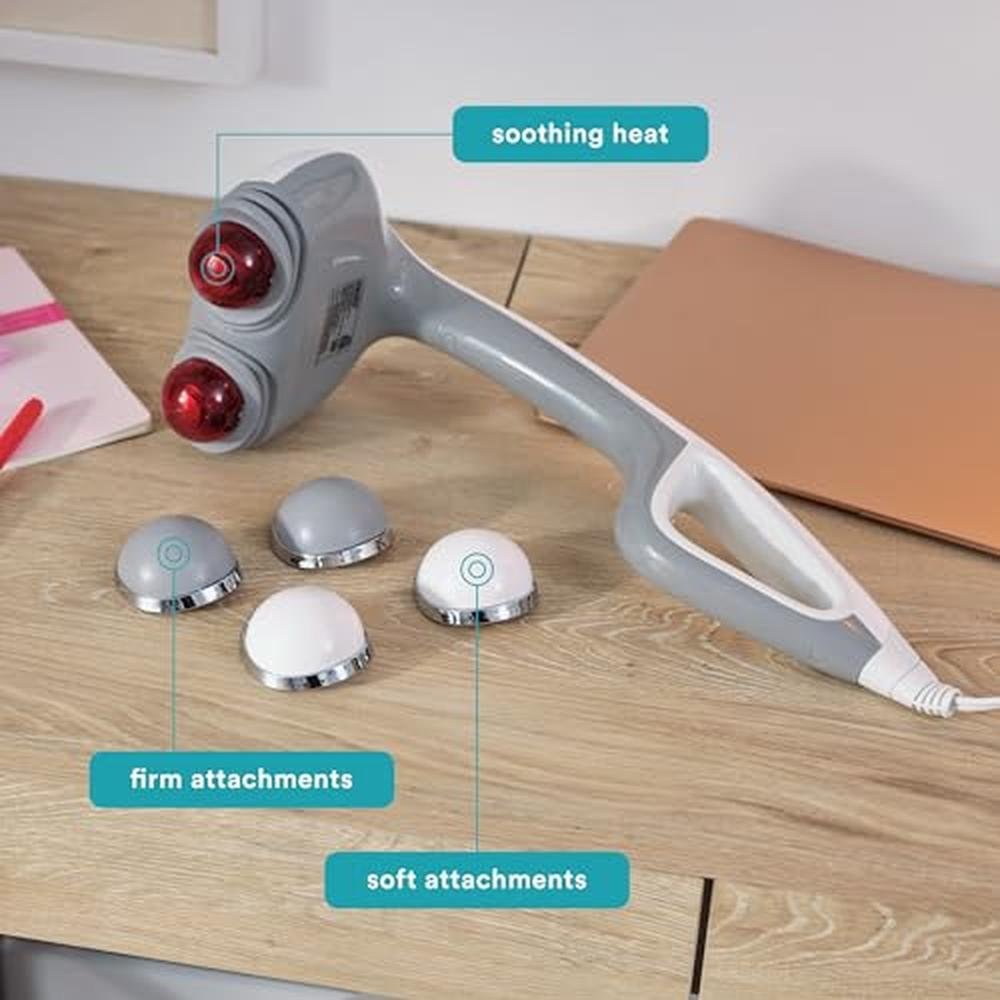 Back Massager: Homedics Heated Automatic Percussion Massager – Close-up Detail