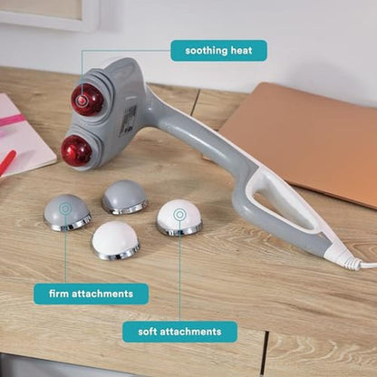 Back Massager: Homedics Heated Automatic Percussion Massager – Close-up Detail