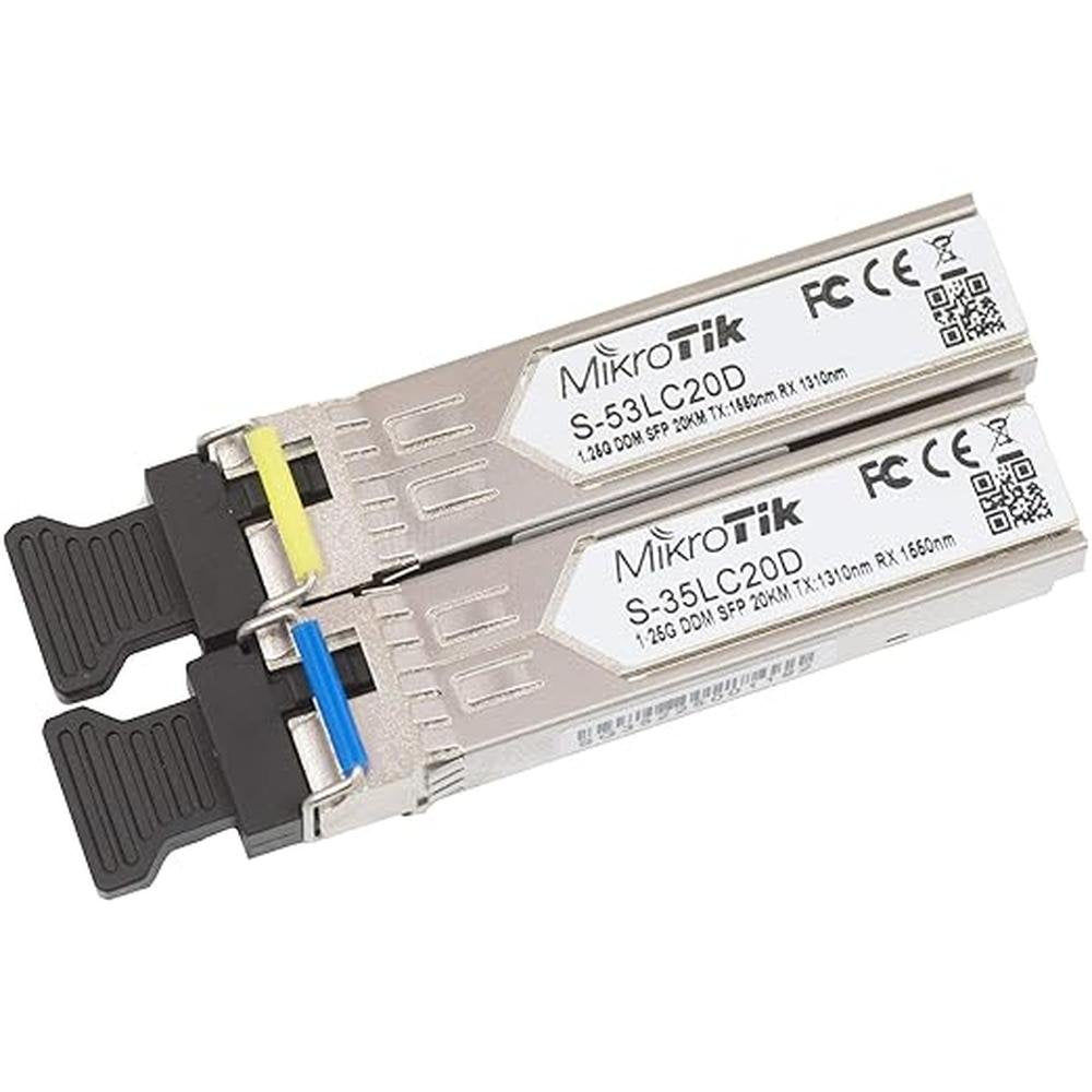 MikroTik S-3553LC20D: Two SFP (1. 25G) module kit – Side View