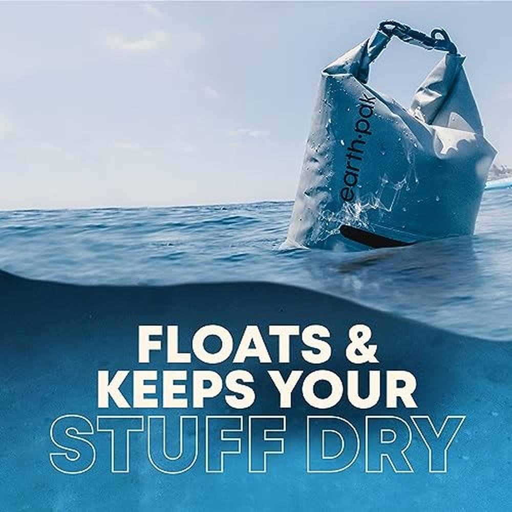 Dry Waterproof Bag: Earth Pak 30L Dry Bag Backpack – In Use