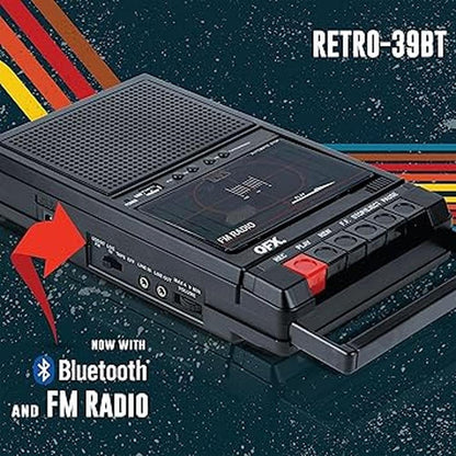 Cassette Tape: QFX Retro 39 Portable USB to Cassette Tape – Packaging