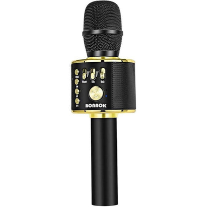 Bonaok Wireless Bluetooth Karaoke Microphone – Front View