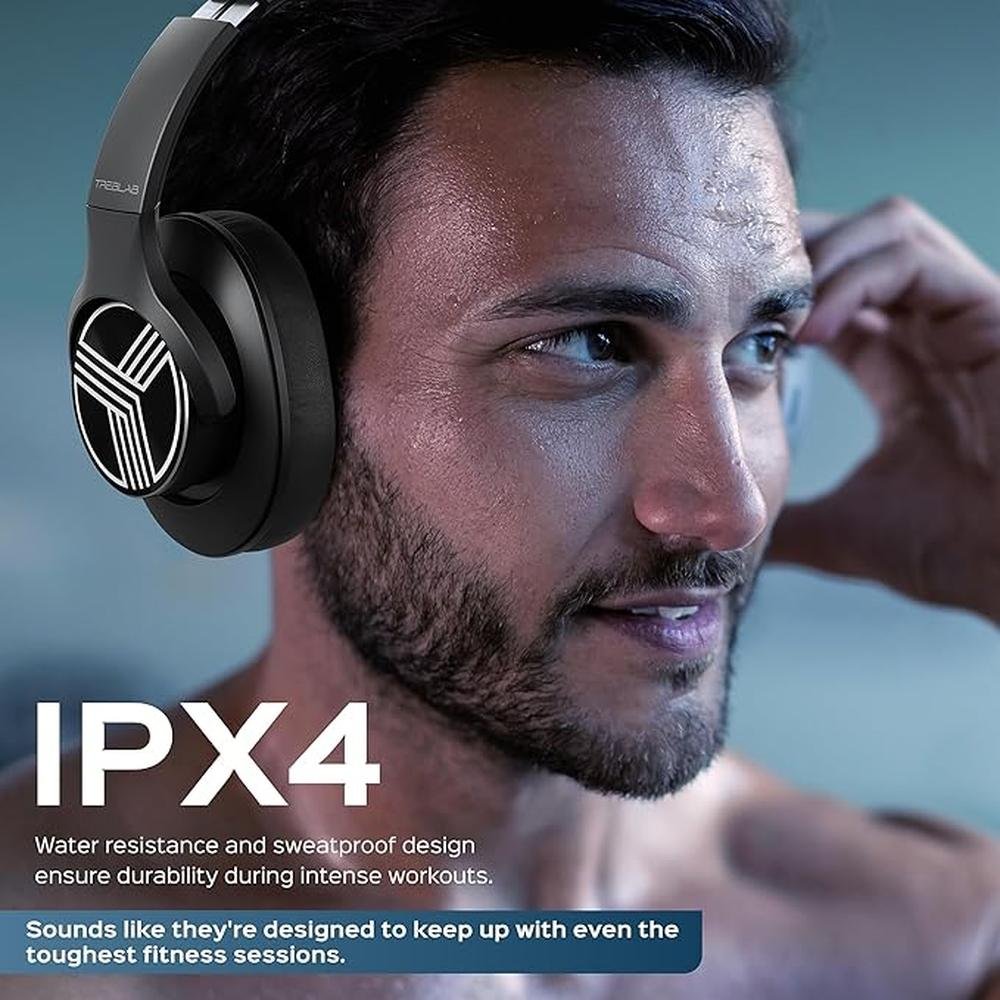 TREBLAB Z2 Active Noise Cancelling Workout Headphones – Side View