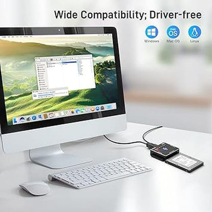 SATA IDE to USB 3.0 Adapter: FIDECO Premium Hard Drive – In Use