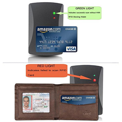 Wallet for Men-Genuine Leather RFID Blocking Bifold Stylish – Packaging