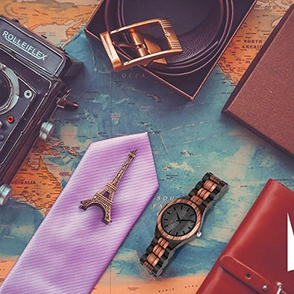 Bymax Men Wood Watch Quartz: Handmade Wooden Wrist Watch – Packaging