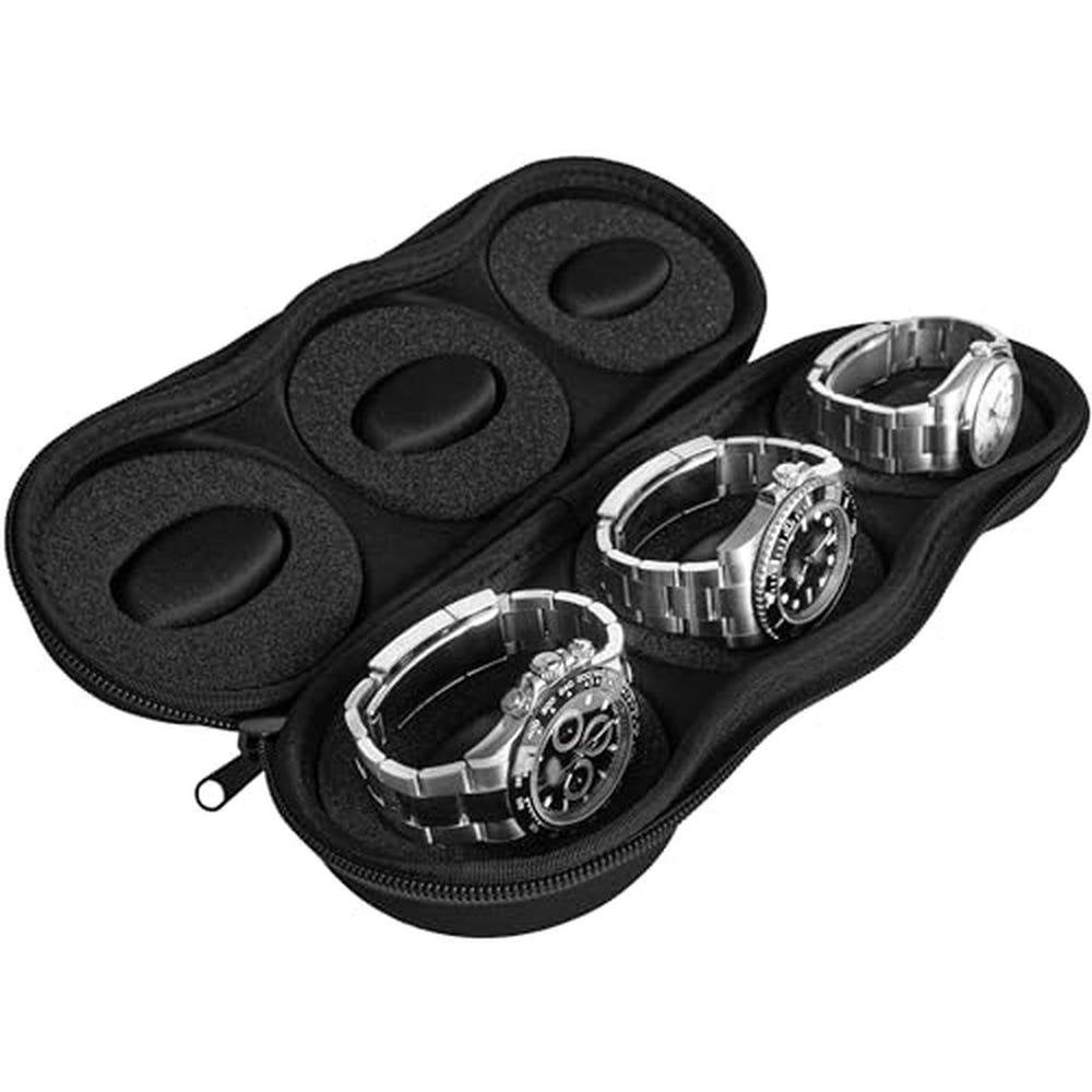 Watches Watchpod: WATCHPOD Triple Watch Travel Case Storage – Side View