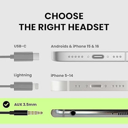 5mm Aux Earbuds: Avantree E171 High-End Wired Earbuds with – In Use