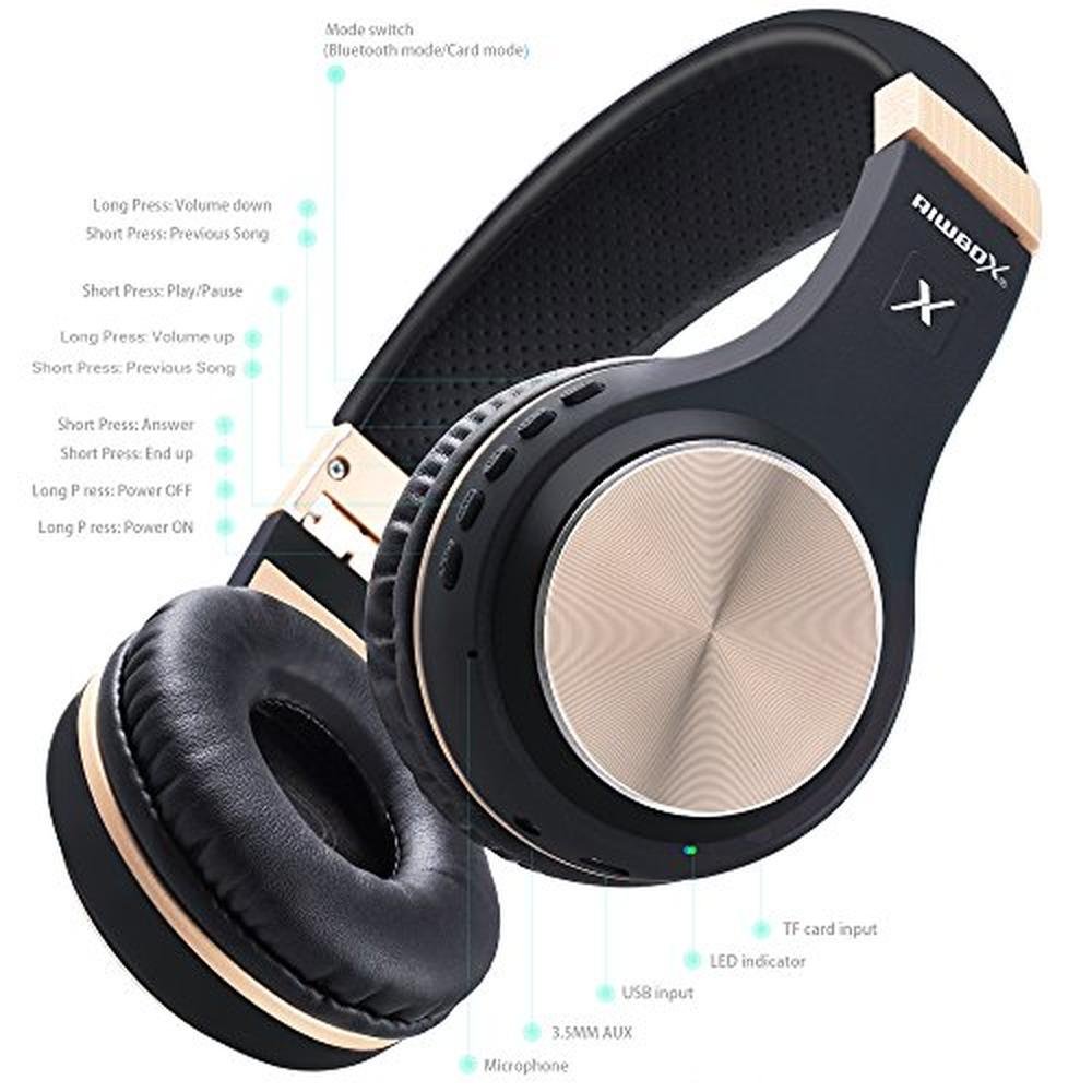 Premium Bluetooth Headphones: Riwbox XBT-80 – Close-up Detail