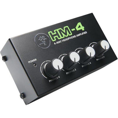 Mackie Headphone: Mackie HM-4 4-Way Headphone Amplifier – Front View