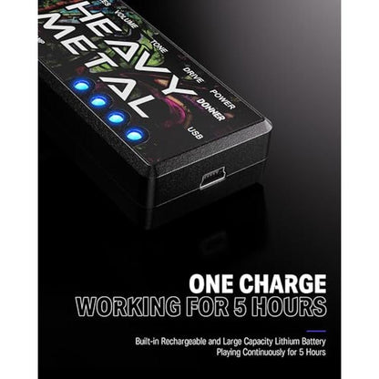 Guitar Headphone: Donner Heavy Metal USB Rechargeable Mini – Close-up Detail