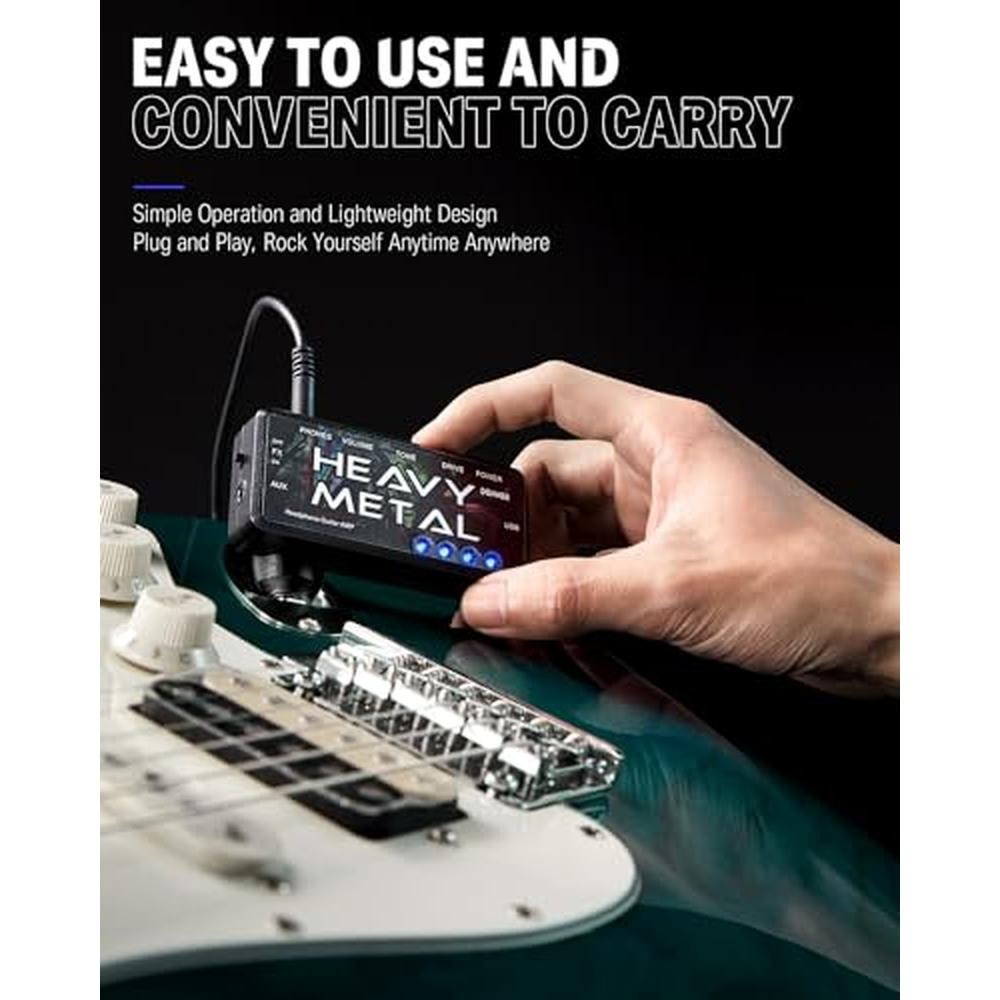 Guitar Headphone: Donner Heavy Metal USB Rechargeable Mini – Packaging