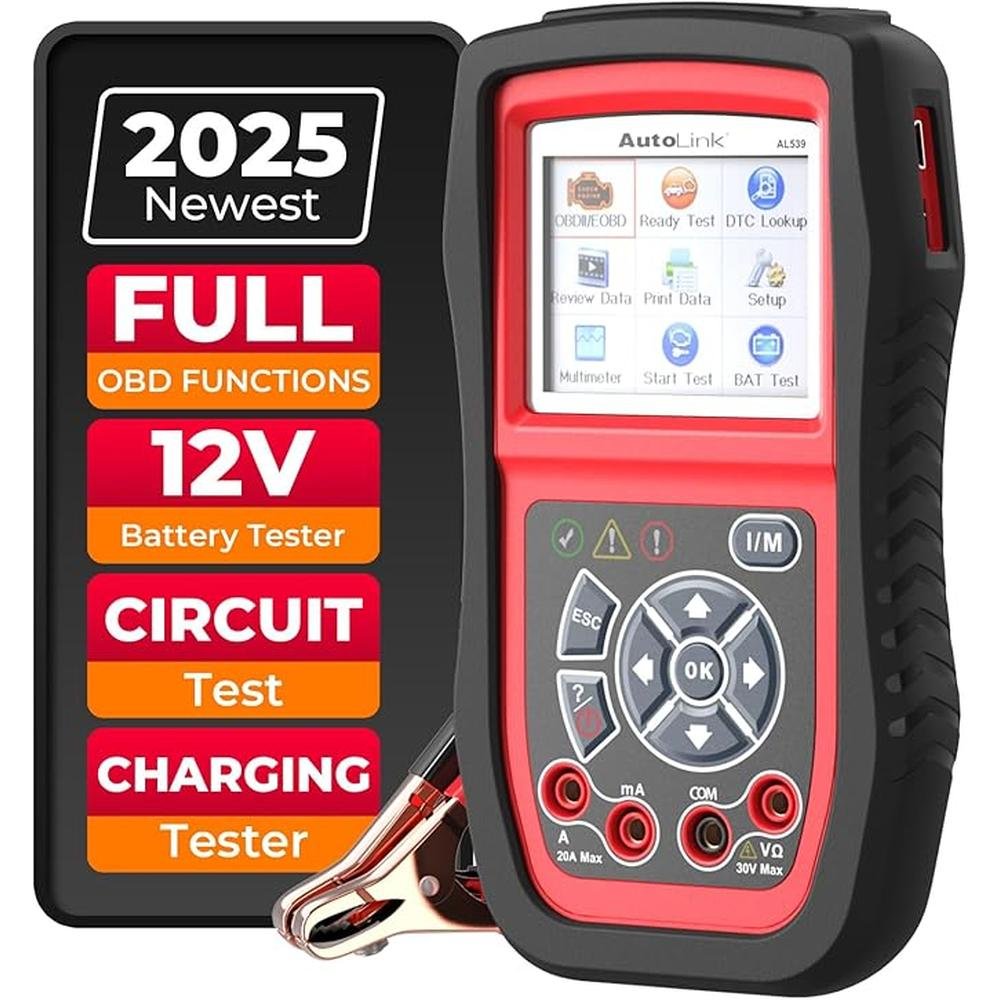 Autel AL539B: Autel AL539B OBD2 Scanner 3-in-1 Code Reader – Front View