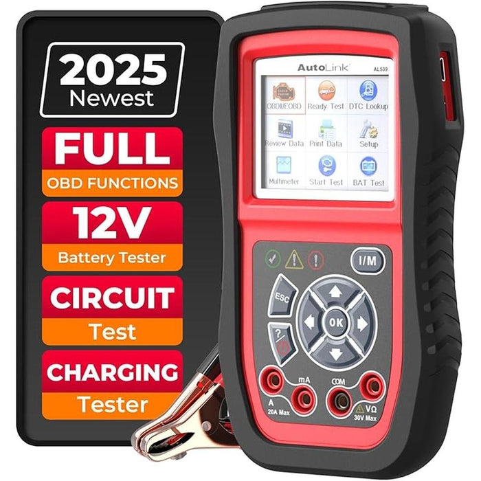 Autel AL539B: Autel AL539B OBD2 Scanner 3-in-1 Code Reader – Front View