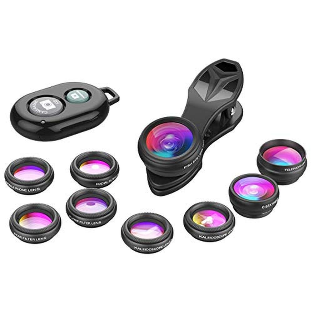 Lens Apexel: Apexel 10-in-1 Lens Kit – Front View
