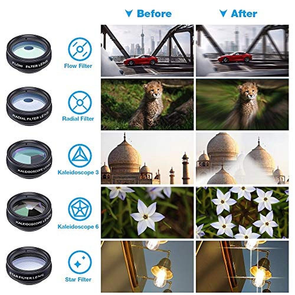 Lens Apexel: Apexel 10-in-1 Lens Kit – Close-up Detail