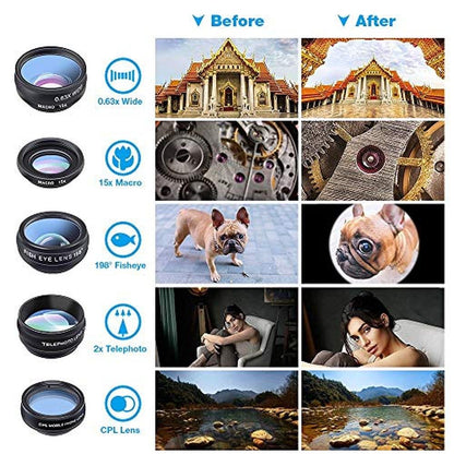 Lens Apexel: Apexel 10-in-1 Lens Kit – In Use