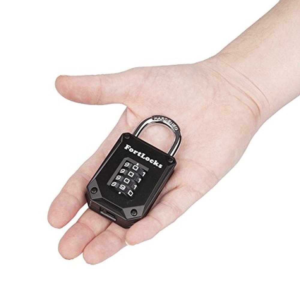 FortLocks Heavy Duty Waterproof Combination Locks 2 Pack – In Use