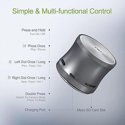 Speaker Bass: EWA A109mini Bluetooth Speaker Enhanced – Close-up Detail