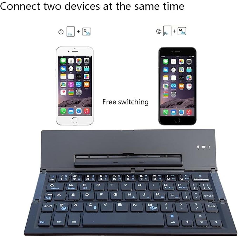 Keyboard Portable: Geyes Foldable Bluetooth Keyboard – Close-up Detail