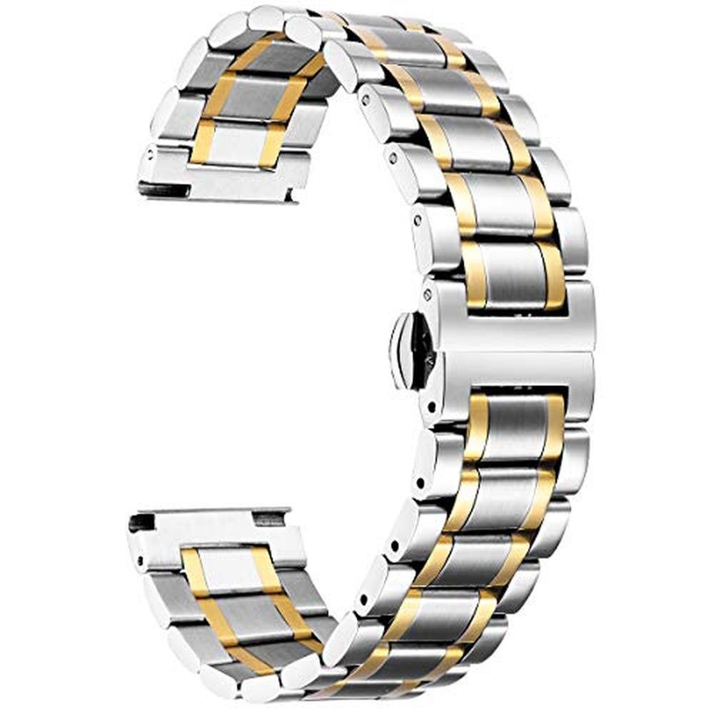 Watch Binlun: Binlun Stainless Steel Watch Bands Quick – Front View