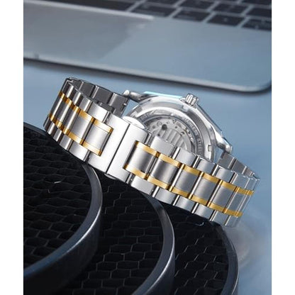 Watch Binlun: Binlun Stainless Steel Watch Bands Quick – Side View