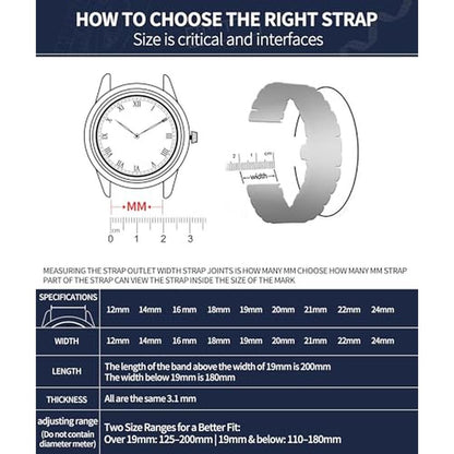 Watch Binlun: Binlun Stainless Steel Watch Bands Quick – Close-up Detail