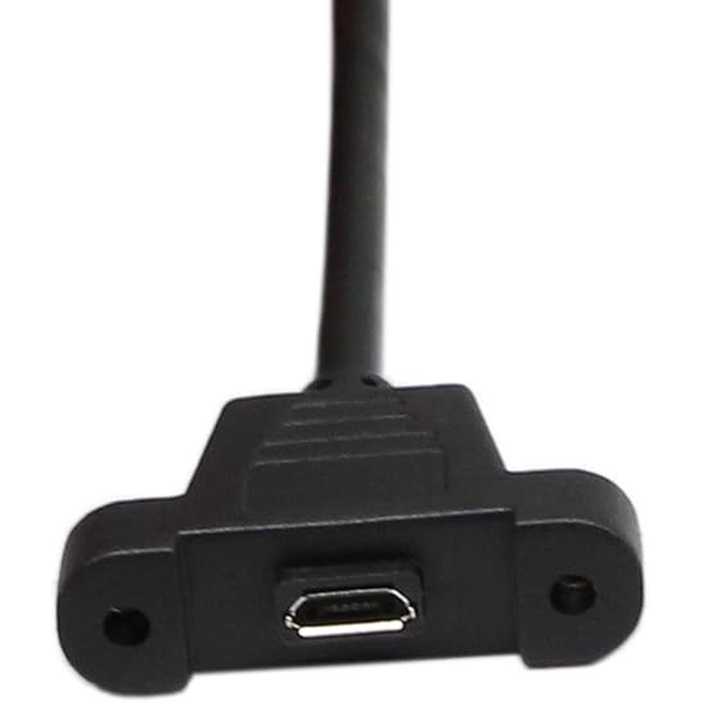 Cable Data: zdyCGTime 30cm Micro USB Panel Mount Cable – Side View