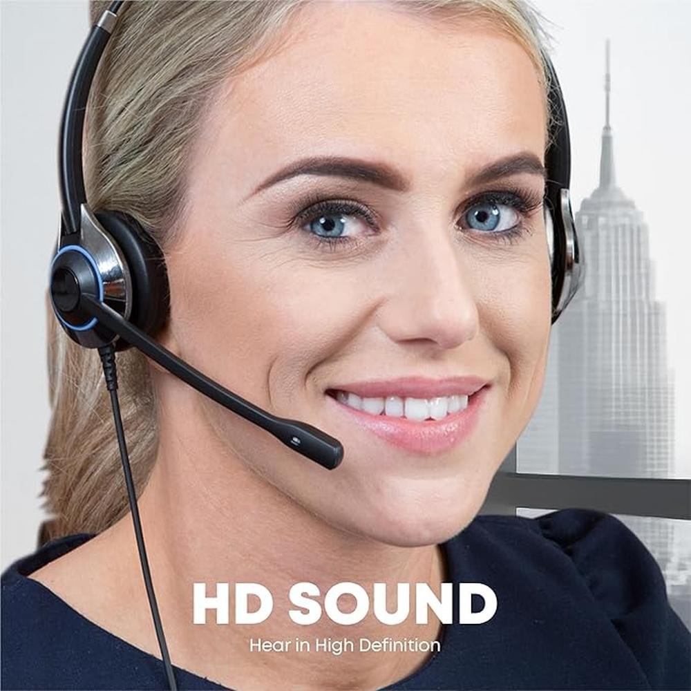 TruVoice Computer Headset Bundle for Training – In Use