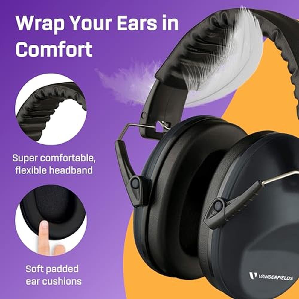 Ear Protection: Vanderfields Hearing Protection Ear Muffs – In Use