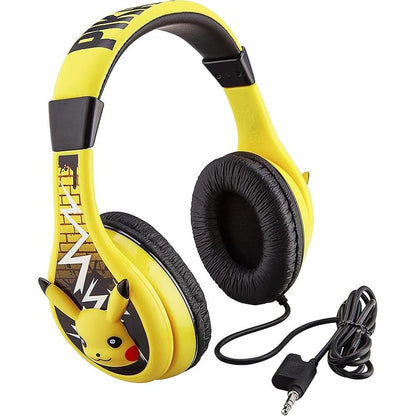 Pokemon Pikachu Wired Kids Headphones – Front View