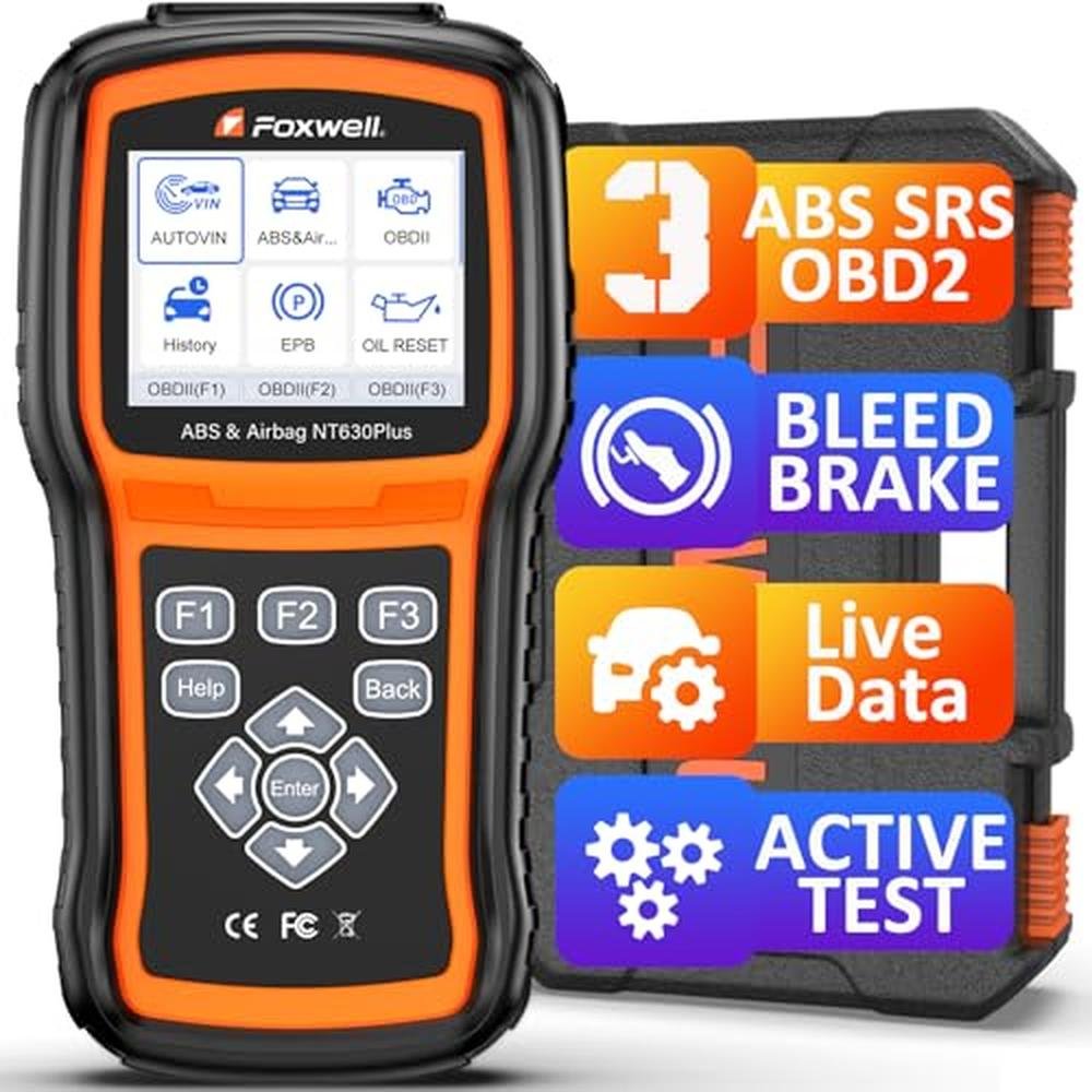 OBD2 Scanner ABS: FOXWELL NT630 Plus Advanced ABS and SRS – Front View