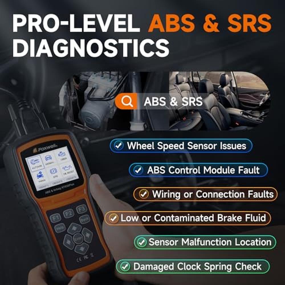 OBD2 Scanner ABS: FOXWELL NT630 Plus Advanced ABS and SRS – Close-up Detail