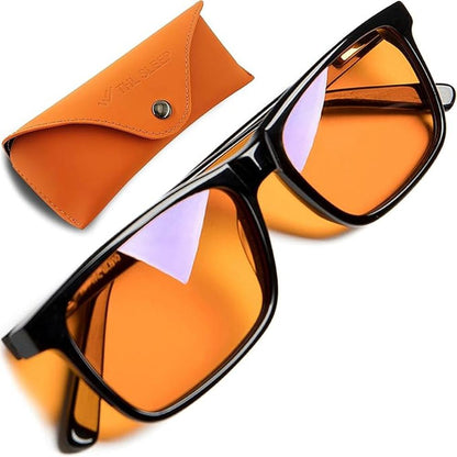 Glasses Blue Light Blocking: THL SLEEP Orange Blue Light – Front View