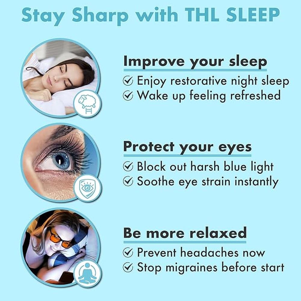 Glasses Blue Light Blocking: THL SLEEP Orange Blue Light – In Use