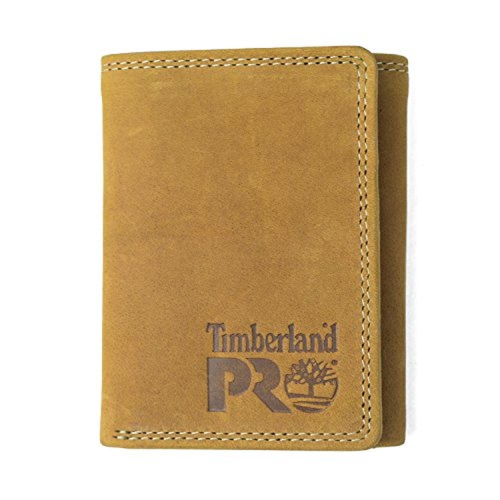 Timberland Men: Timberland PRO Men's Leather RFID Trifold – Front View